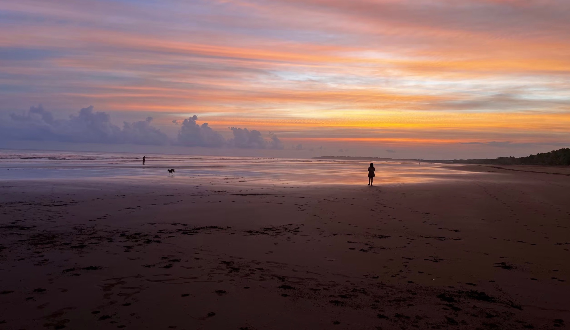 Sunset over the Pacific near Bejuco